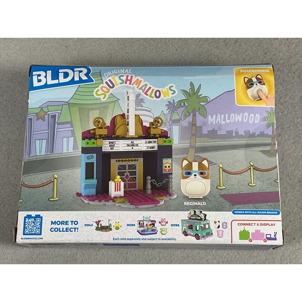BLDR Original Squishmallows Reginald at the Movies Building Set 128 Pcs New